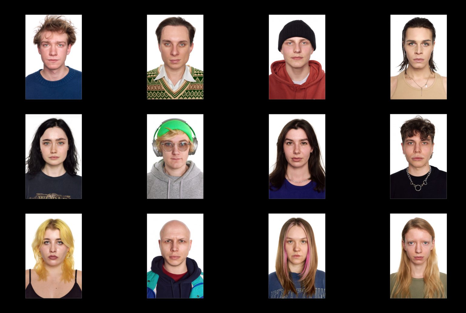 Dawid Grzelak, "Portrety 2026", fotografia/animacja, (aneks)