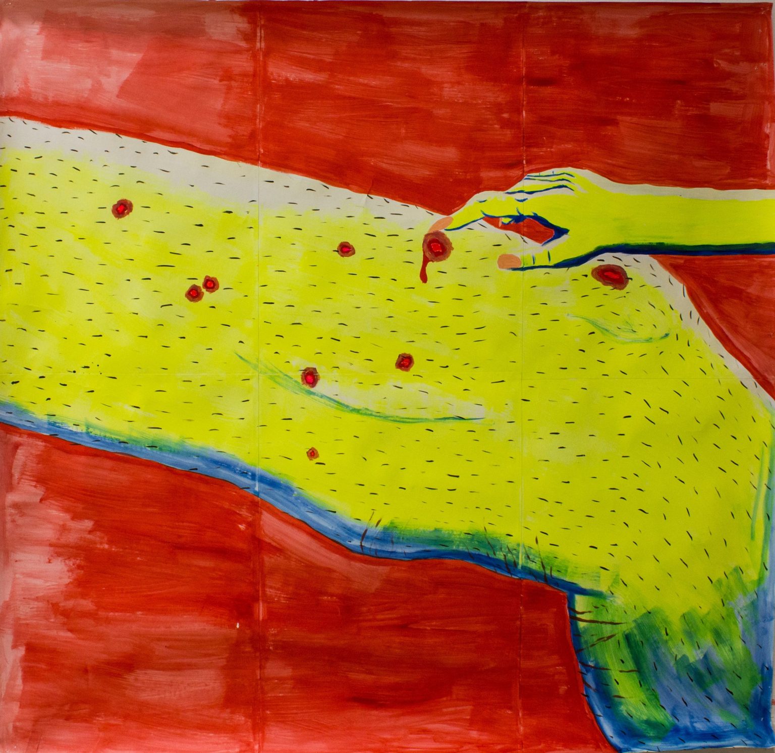 Julianna Wińczyk - bez tytułu, 2019 akryl na papierze