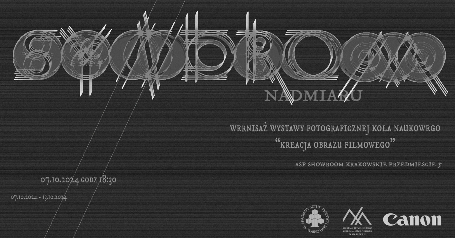 Plakat wystawy "Syndrom nadmiaru"