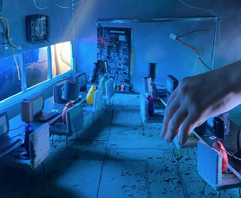 wnętrze scenograficzne podczas pracy nad animacją