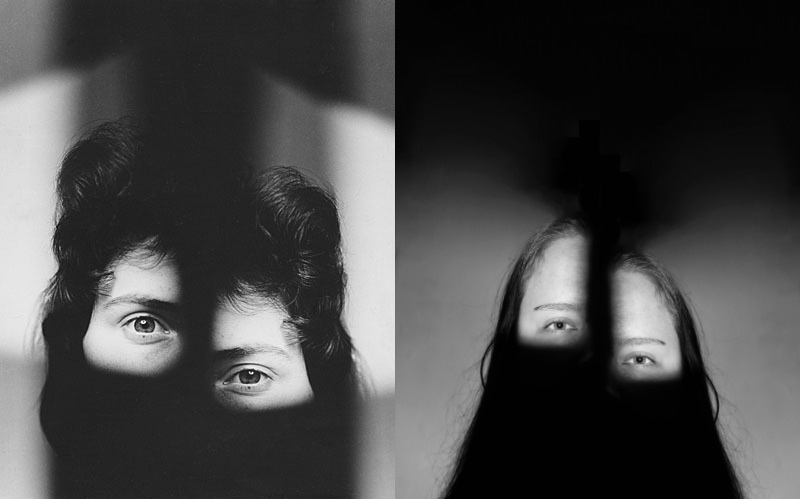 Czarno biała fotografia portretowa