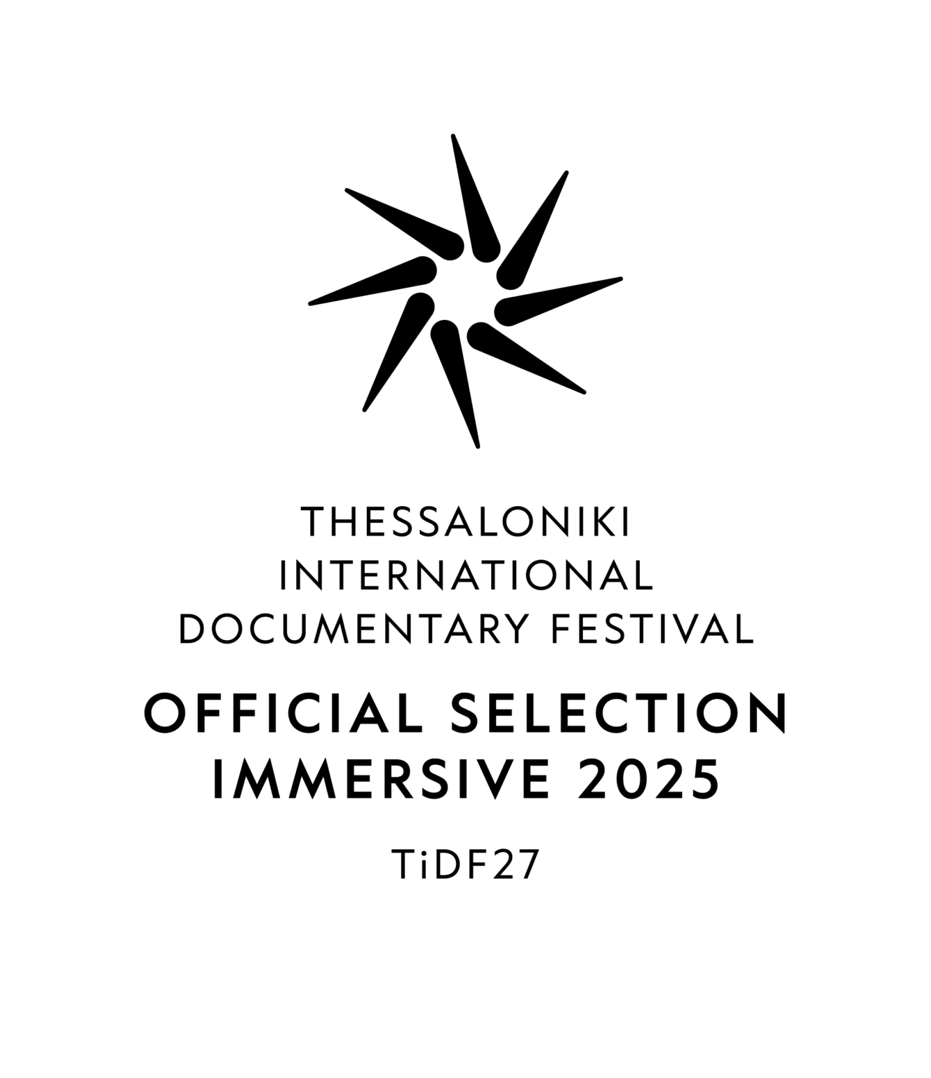Grafika promocyjna konkursu the Immersive International Competition section of the 27th Thessaloniki International Documentary Festival