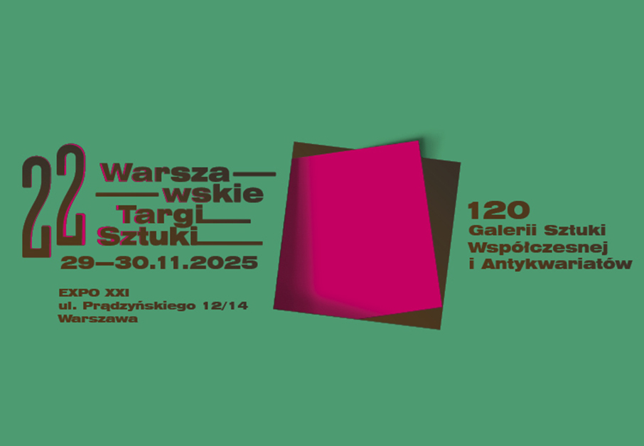 Grafika promująca wydarzenie 22 Warszawskie Targie Sztuki