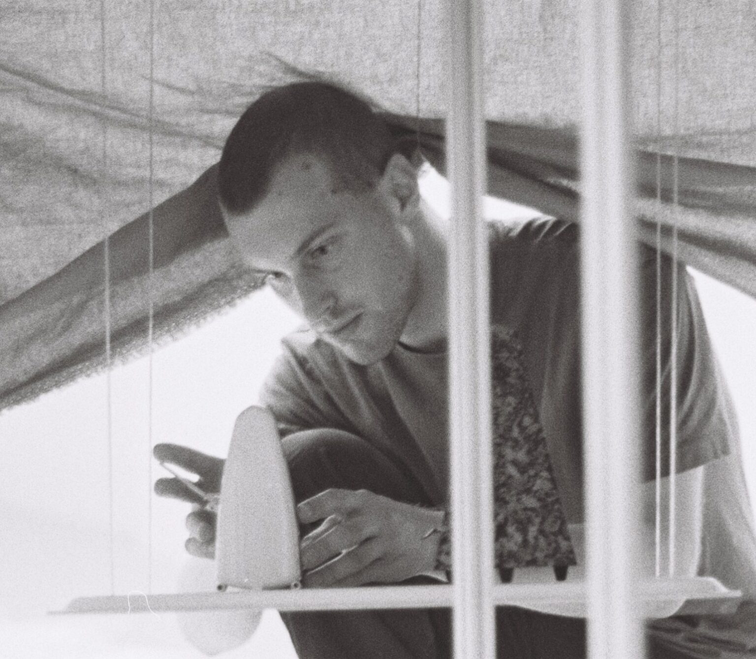 portret artysty i asystenta na Wydziale Sztuki Mediów nai ASP w Warszawie Andrzeja Szwabe