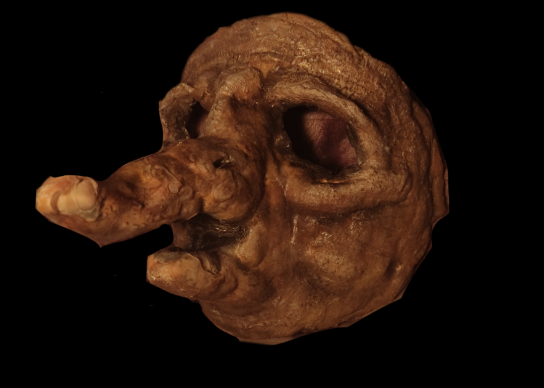 Maska z długim nosem, wykonana z silikonu