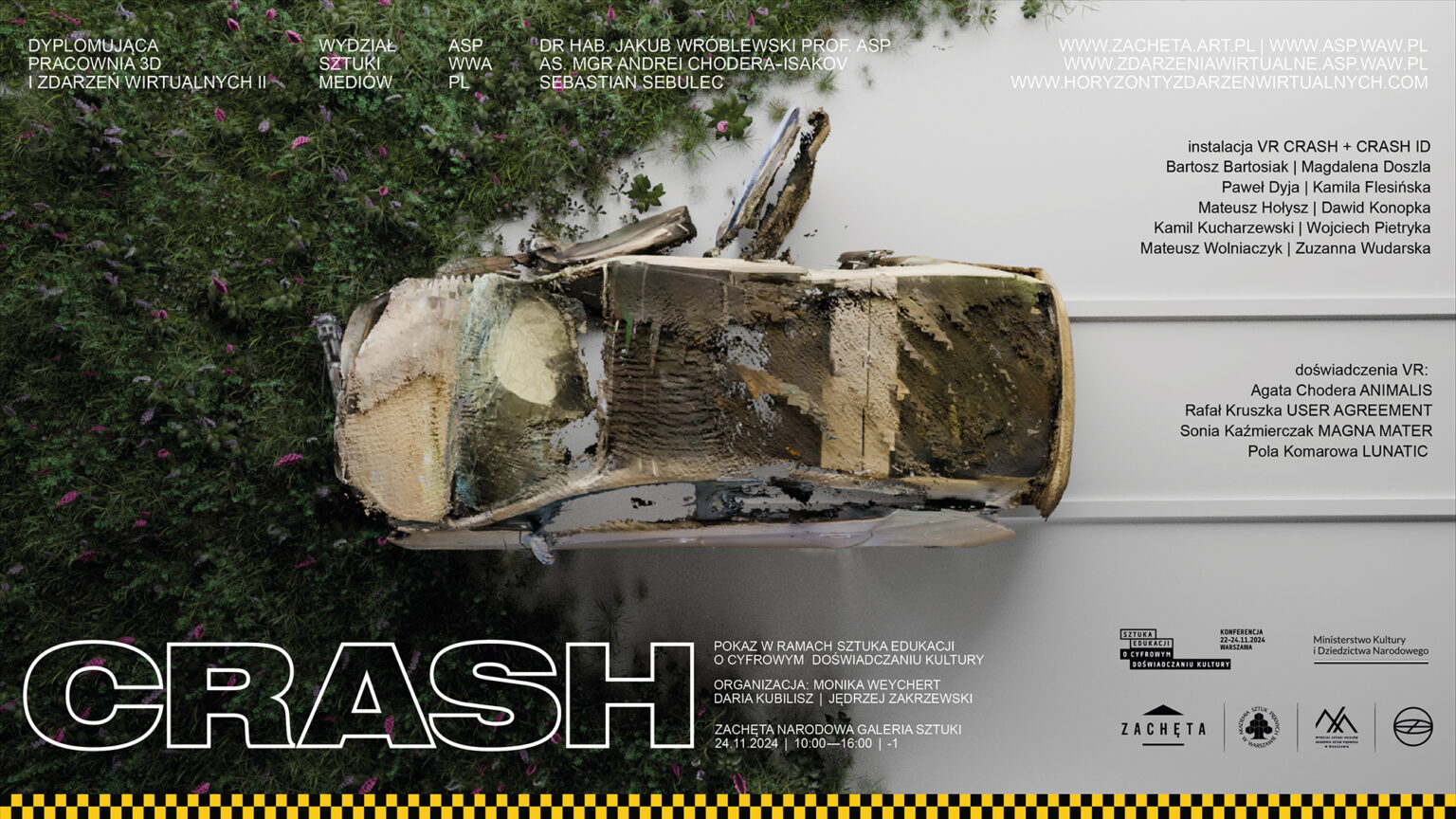 grafika przedstawiająca plakat wystawy zawierająca tytuł i daty