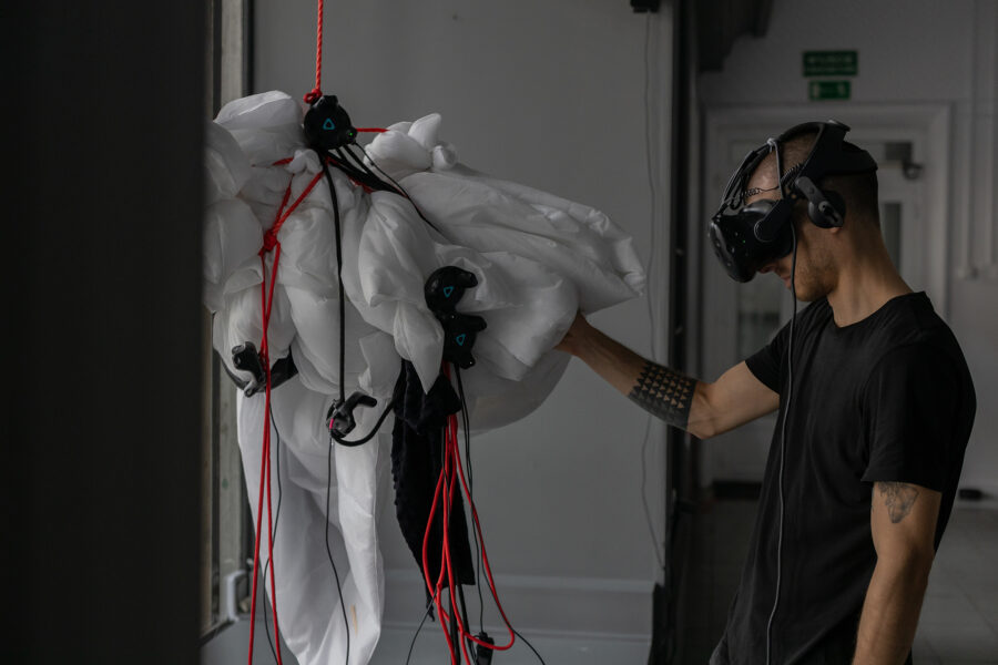 zdjęcia działań Pracowni 3d i Zdarzeń Wirtualnych II