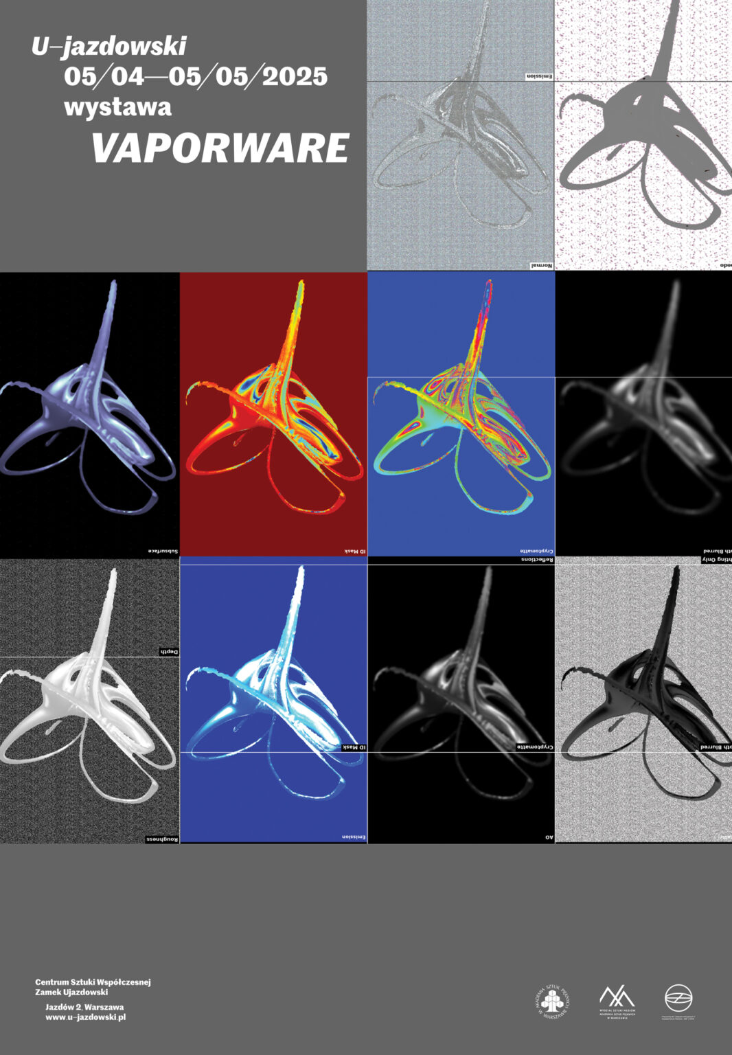 grafika przedstawiająca plakat wystawy zawierająca tytuł i daty