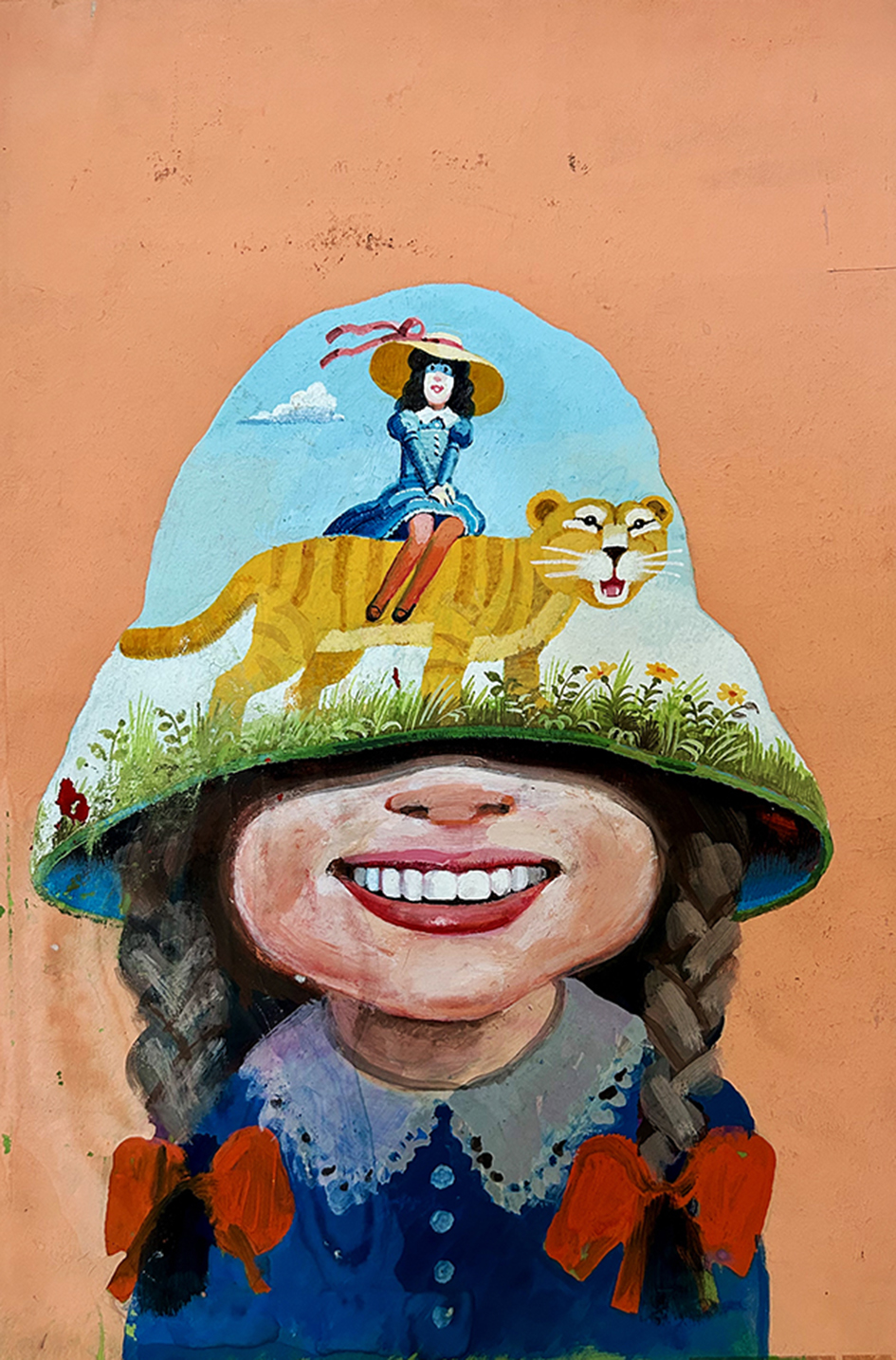 Ilustracja autorstwa Janusza Stanny. Okladka do “Leci jablko w chmury” Danuty Wawilow i Olega Usenki.