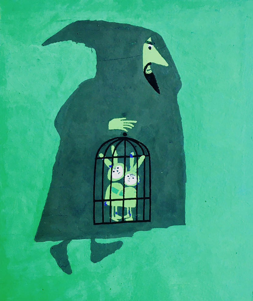 Ilustracja autorstwa Teresy Wilbik do “Czarodziejskiego młyna” A i A Afanasjewow.