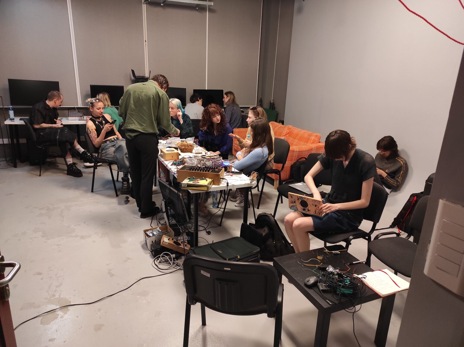 zdjęcie z zajęć Dźwięk w Obiekcie Audiowizualnym