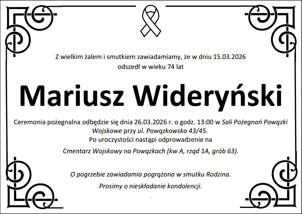 klepsydra Mariusz Wideryński