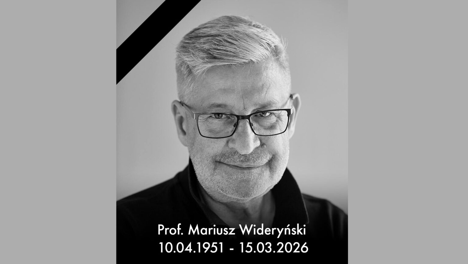 Portret prof. Mariusza Wideryńskiego