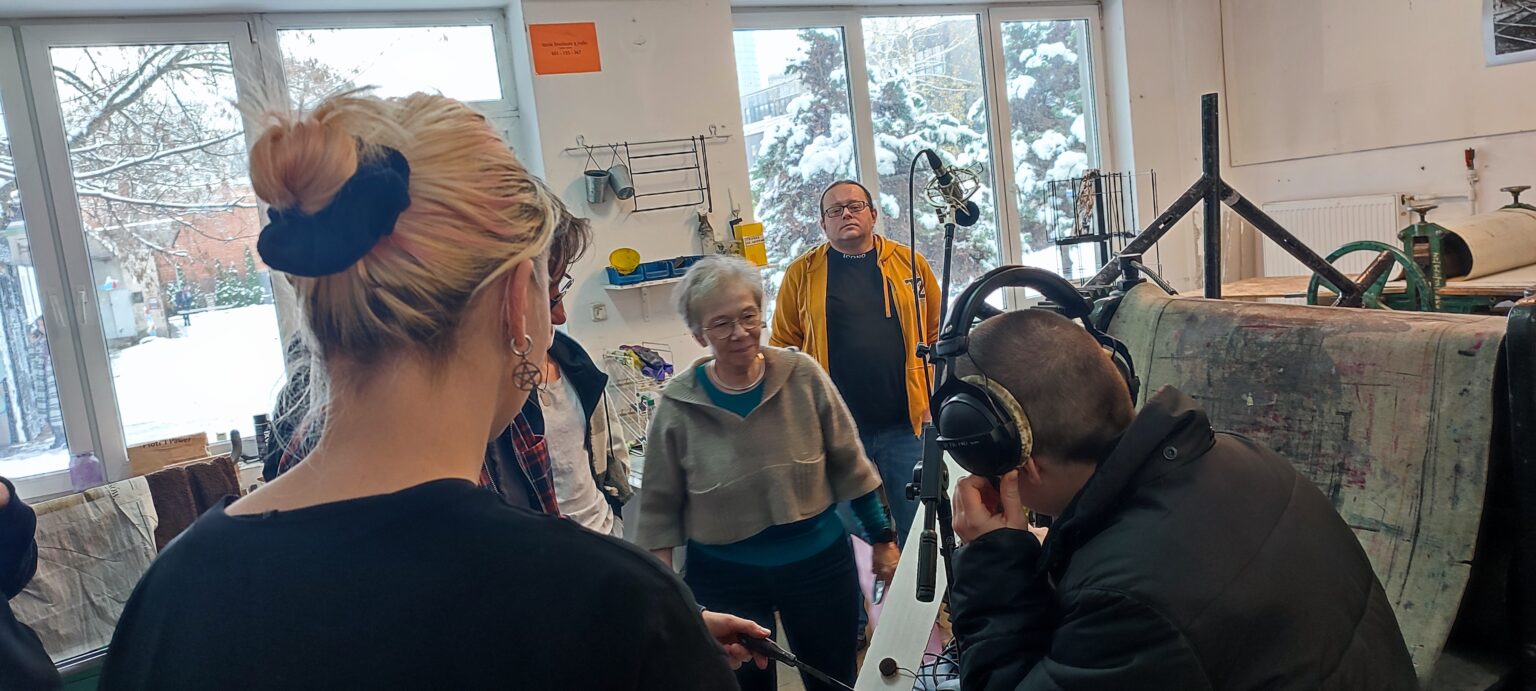 zdjęcie z zajęć Pracownia Komunikacji Intermedialnej