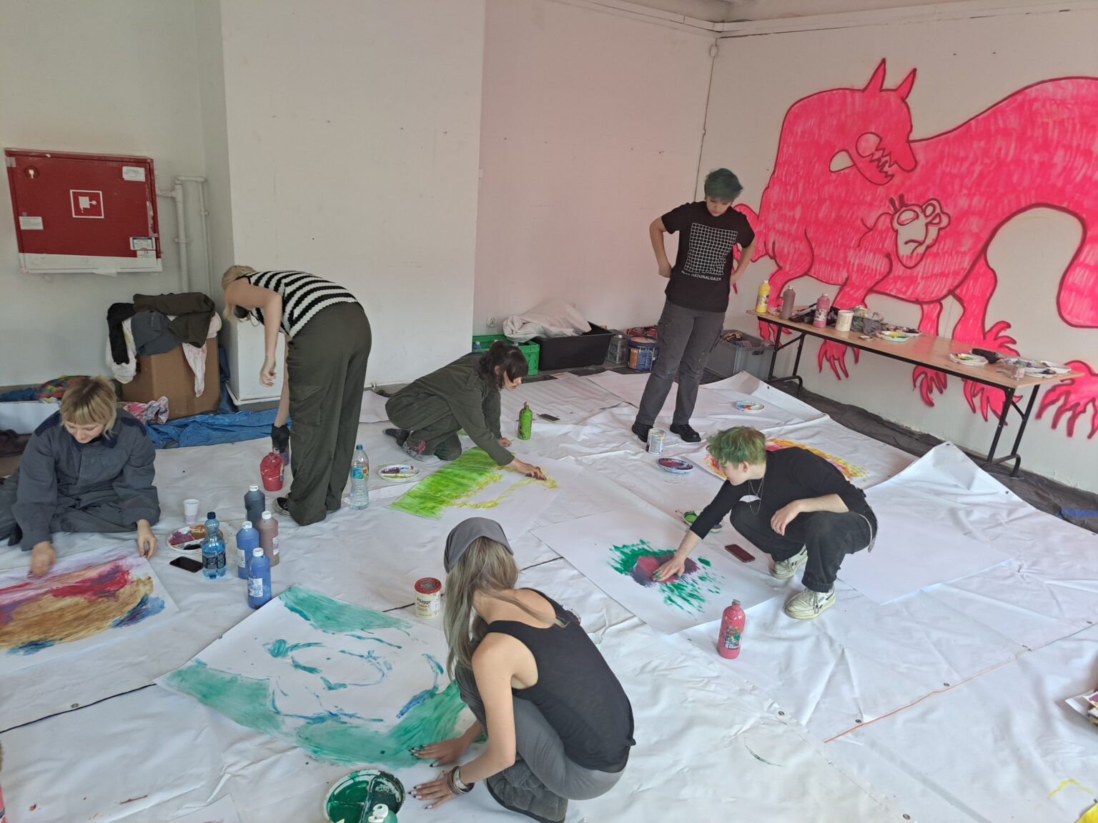 zdjęcie z zajęć Przestrzeni Rysunku i Malarstwa