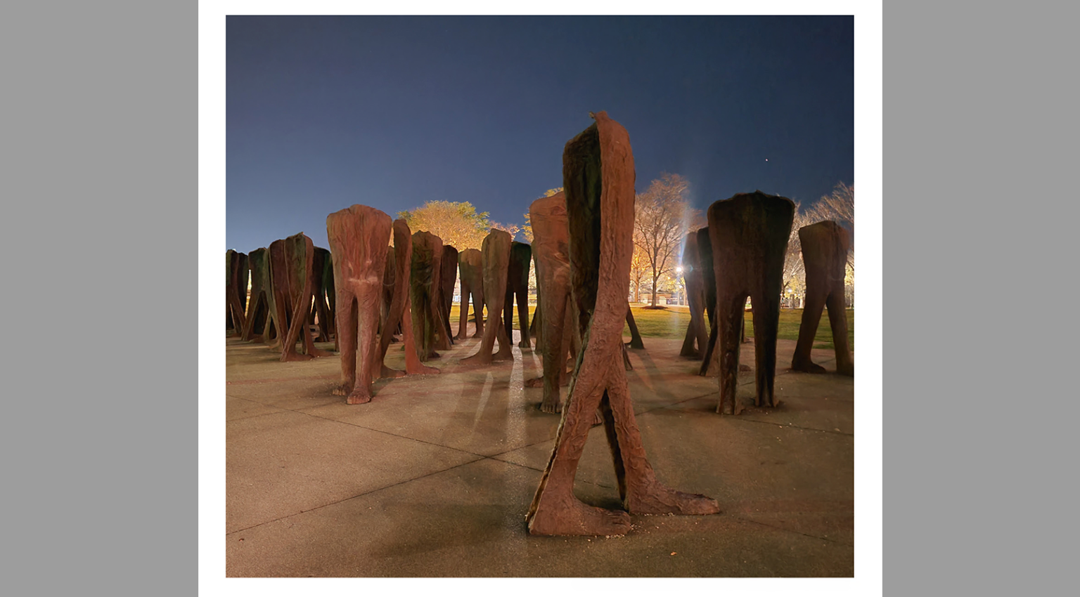zdjęcie ukazujące realizację artystki Magdaleny Abakanowicz